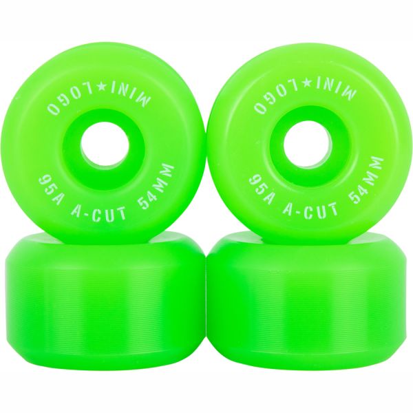 Mini Logo A-Cut 2 Hybrid 95a Skateboard Wheels - Green 54mm