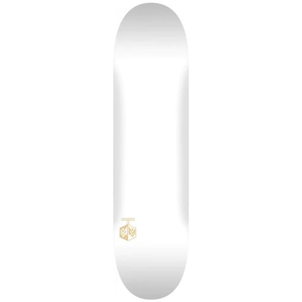 Mini Logo Chevron Detonator Birch #291 Skateboard Deck - Solid White 7.75&#039;&#039;