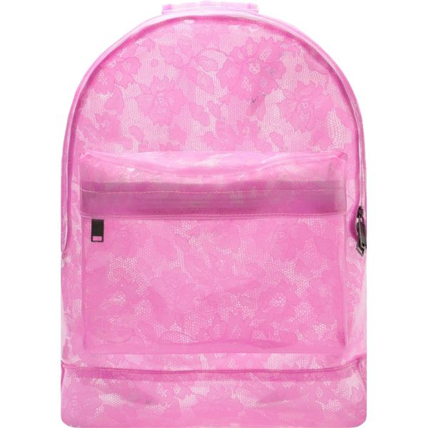 Mi-Pac Transparent Lace Backpack - Pink