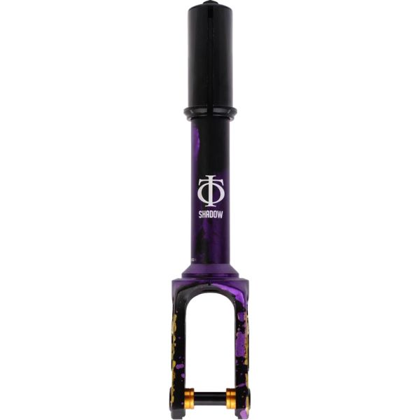 Oath Shadow IHC Scooter Forks - Black/Purple/Yellow