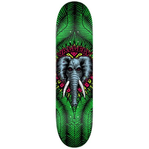 Powell Peralta Valley Elephant One Off #242 Skateboard Deck - Green 8&#039;&#039;