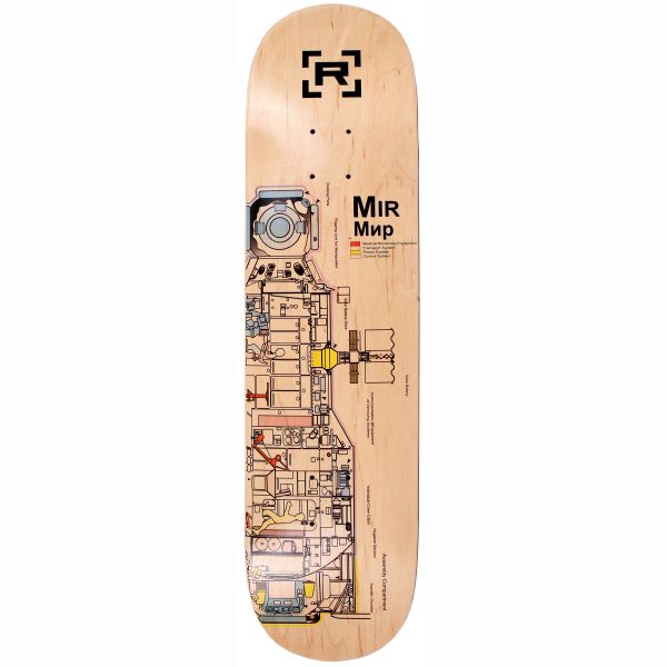 Rampage MIR Schematic Skateboard Deck - Natural 7.75&#039;&#039;