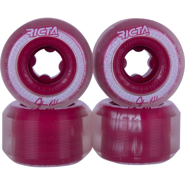 Ricta Crystal Cores 95a Shanahan Skateboard Wheels - Red 53mm