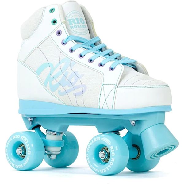 Rio Roller Lumina Quad Roller Skates - White/Blue