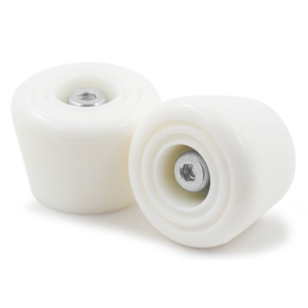 Rio Roller Toe Stops with Bolts x 2 - White
