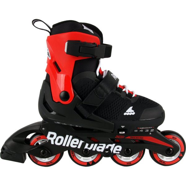 Rollerblade Microblade Adjustable Roller Blades - Black/Red