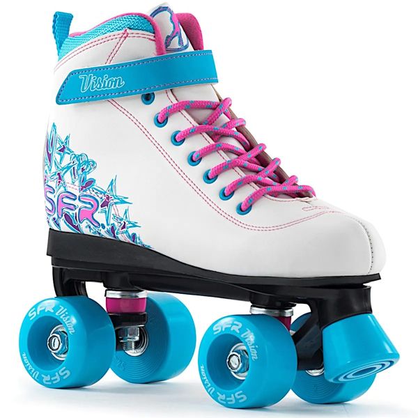 [Pre-Owned] SFR Vision II Roller Skates - White/Blue UK 4