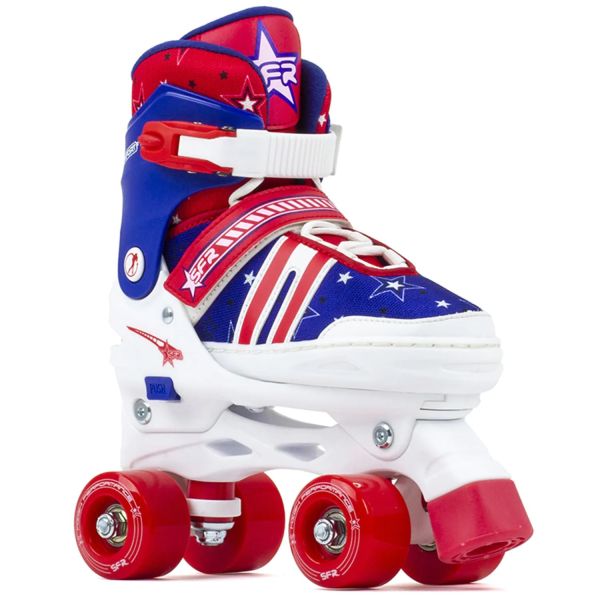 SFR Spectra Adjustable Roller Skates - Blue/Red