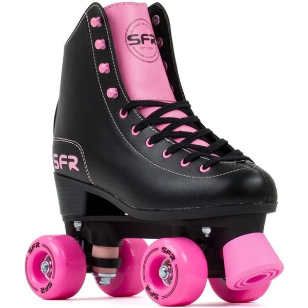 SFR Figure Quad Roller Skates - Black/Pink