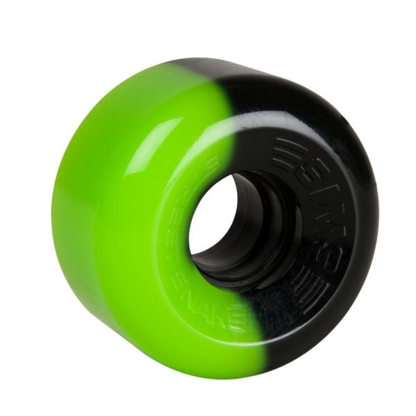 Sims Street Snakes 2 Tone 62mm Quad Roller Skate Wheels - Green/Black