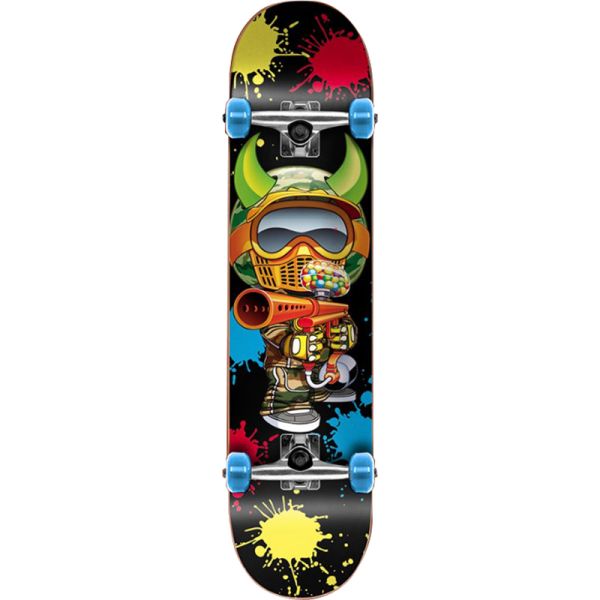 Speed Demons Paintballer Complete Skateboard - Black 7.75&#039;&#039;