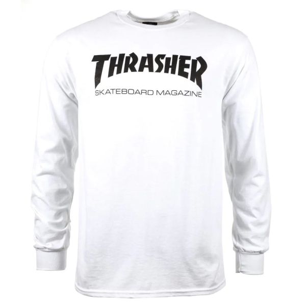 Thrasher Skate Mag Long Sleeve T Shirt - White