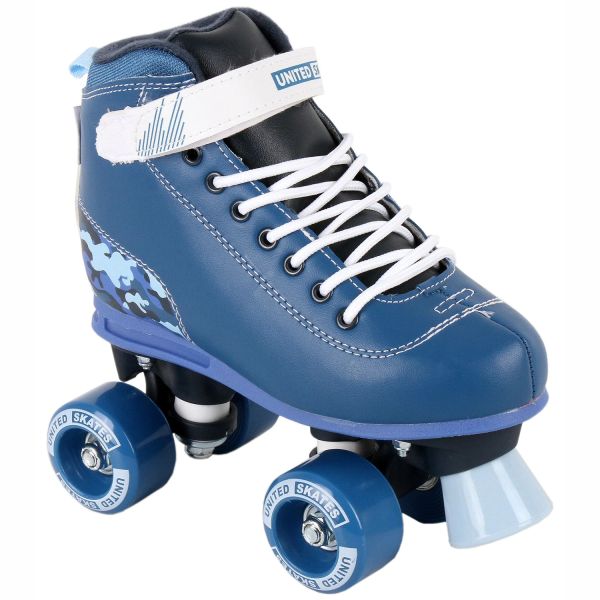 United Skates Vibe Quad Roller Skates - Camo (Blue)