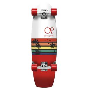 Ocean Pacific Sunset Cruiser Complete Skateboard - White 30''