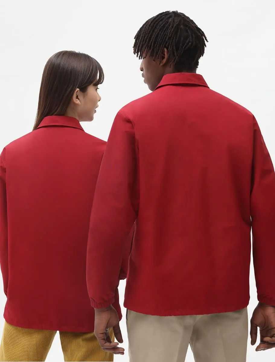 Dickies Oakport Coach Jacket - Biking Red | SkateHut