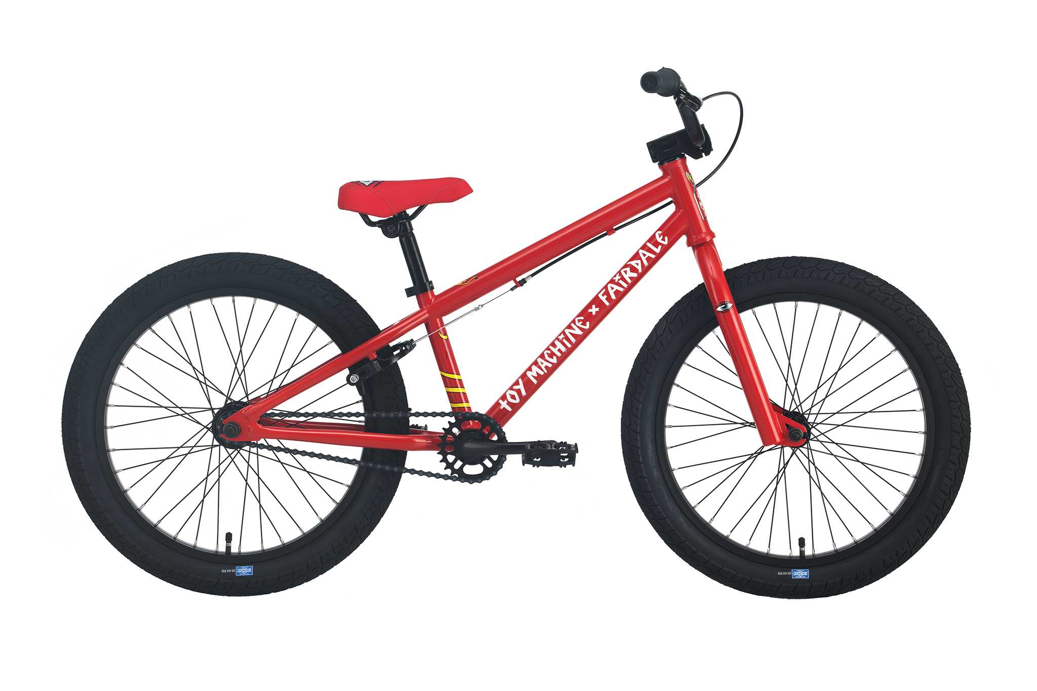 Fairdale x Toy Machine Macaroni BMX - Gloss Red | SkateHut