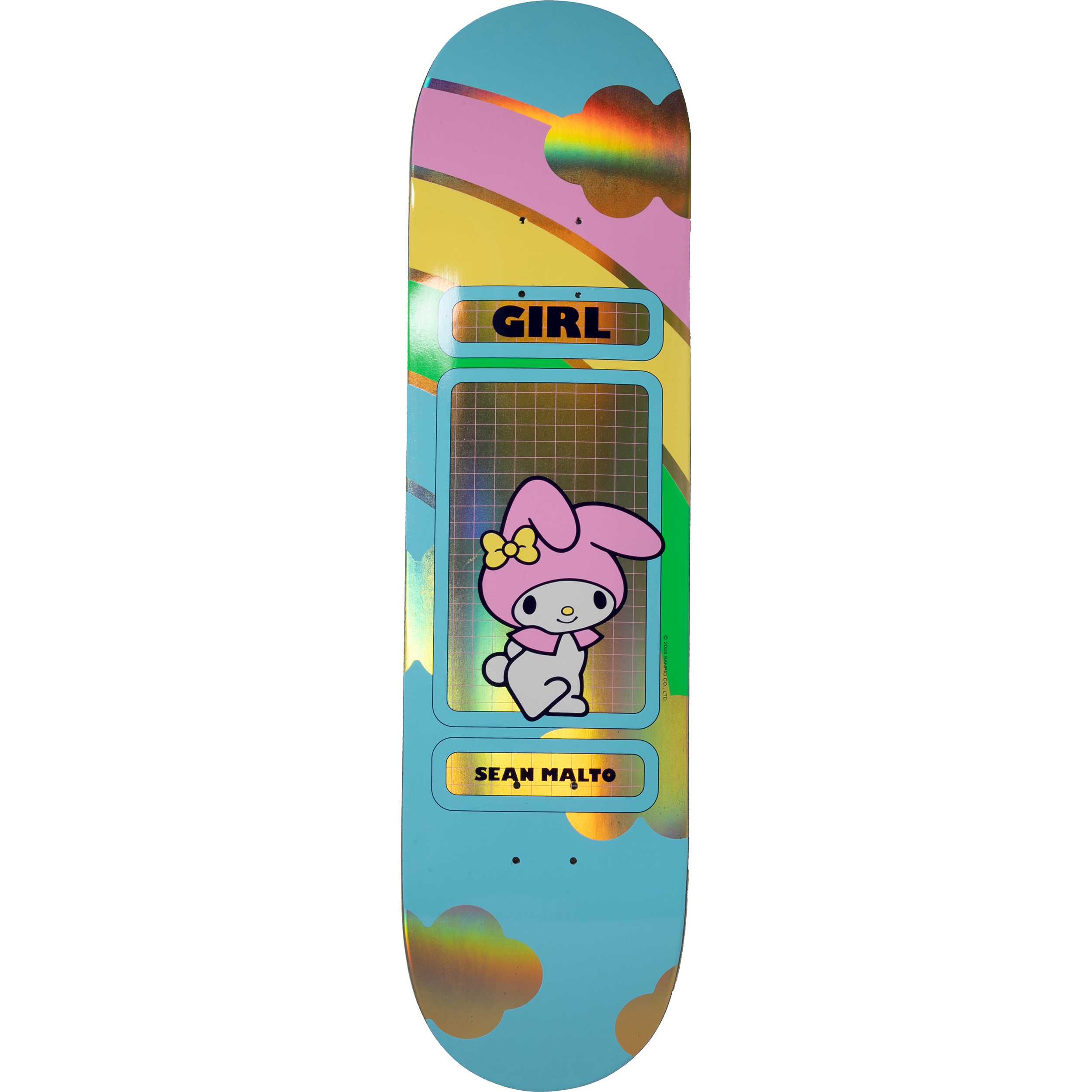 Girl Hello Kitty Rainbow Skateboard Deck - Malto 8.25