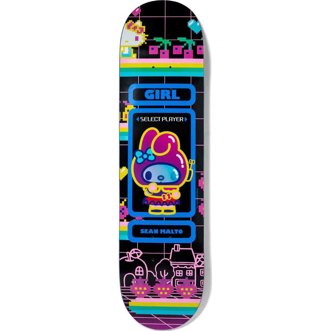 Girl Sanrio Kawaii Arcade Skateboard Deck - Malto 8.125