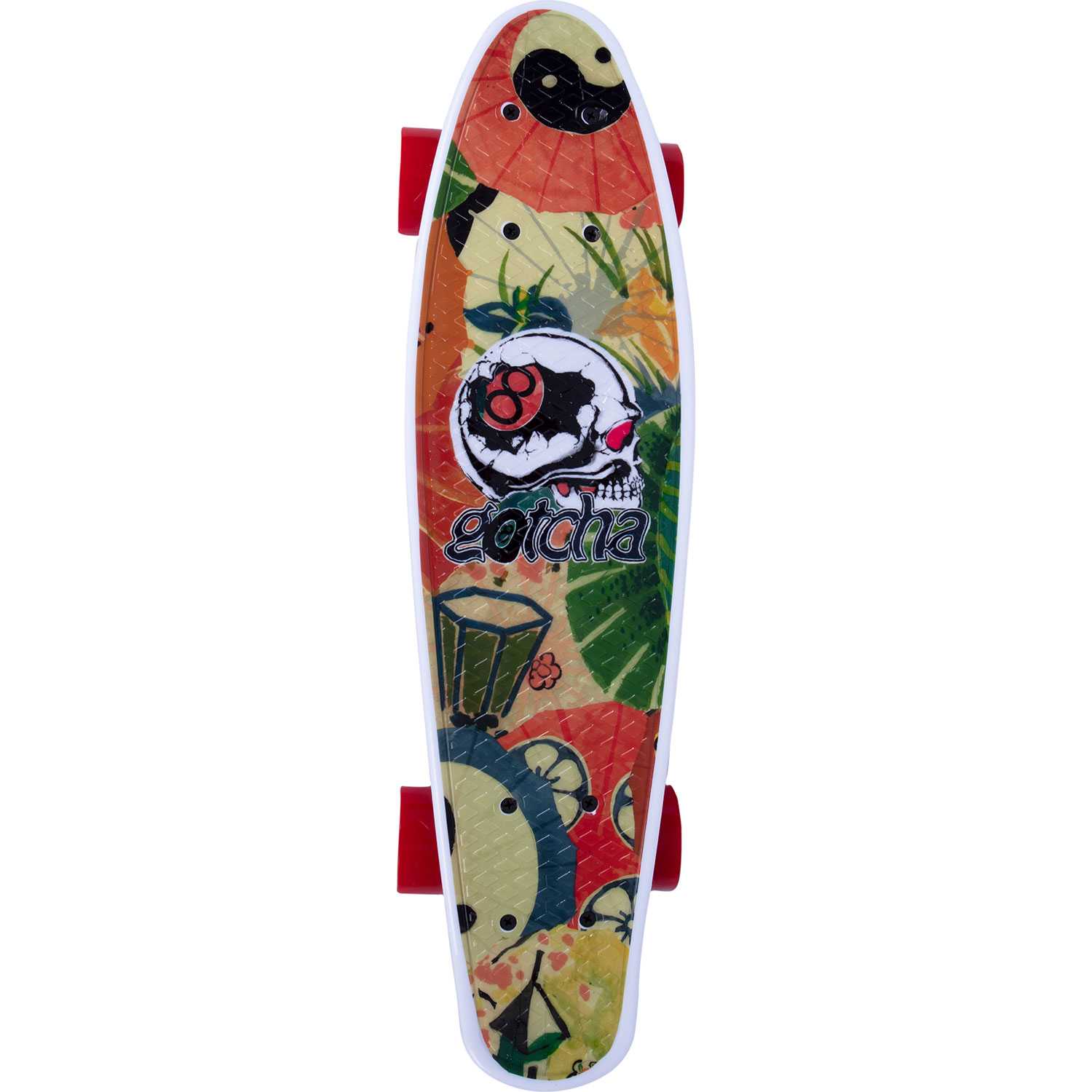 Gotcha 8 Ball Complet Cruiser Skateboard 22 Pouces