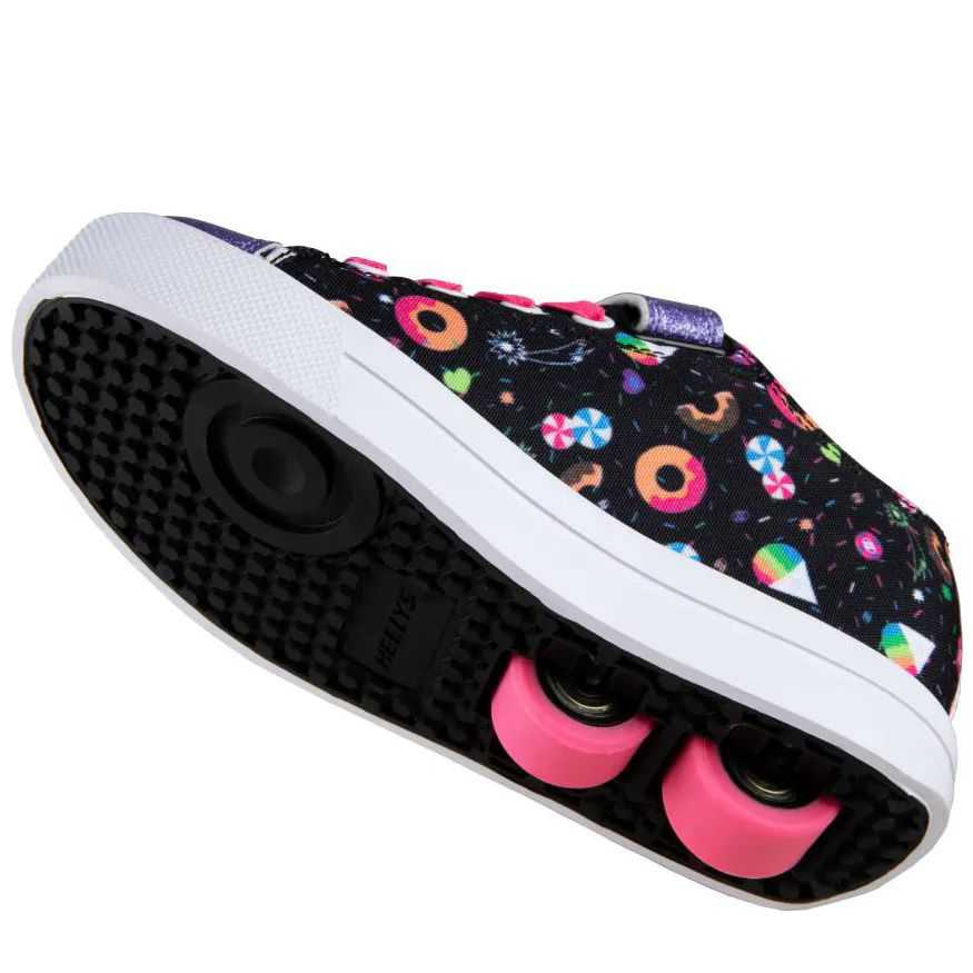 Heelys Snazzy X2 - Black/Rainbow/Sweets | SkateHut