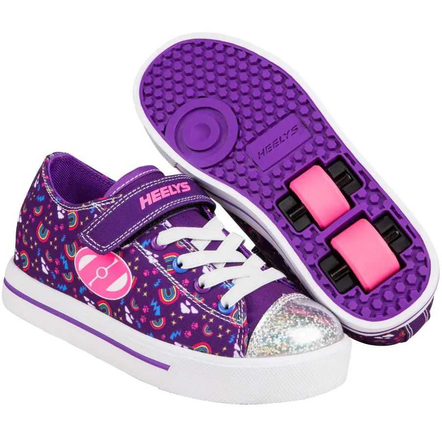 Heelys Snazzy X2 - Purple/Multi/Rainbow | SkateHut