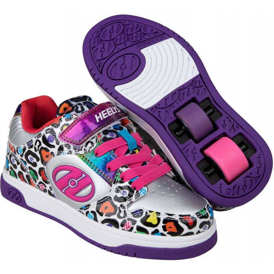 Heelys Motion Plus Femme (pointure 4) - Violet/Rose/Scintillant - État Correct