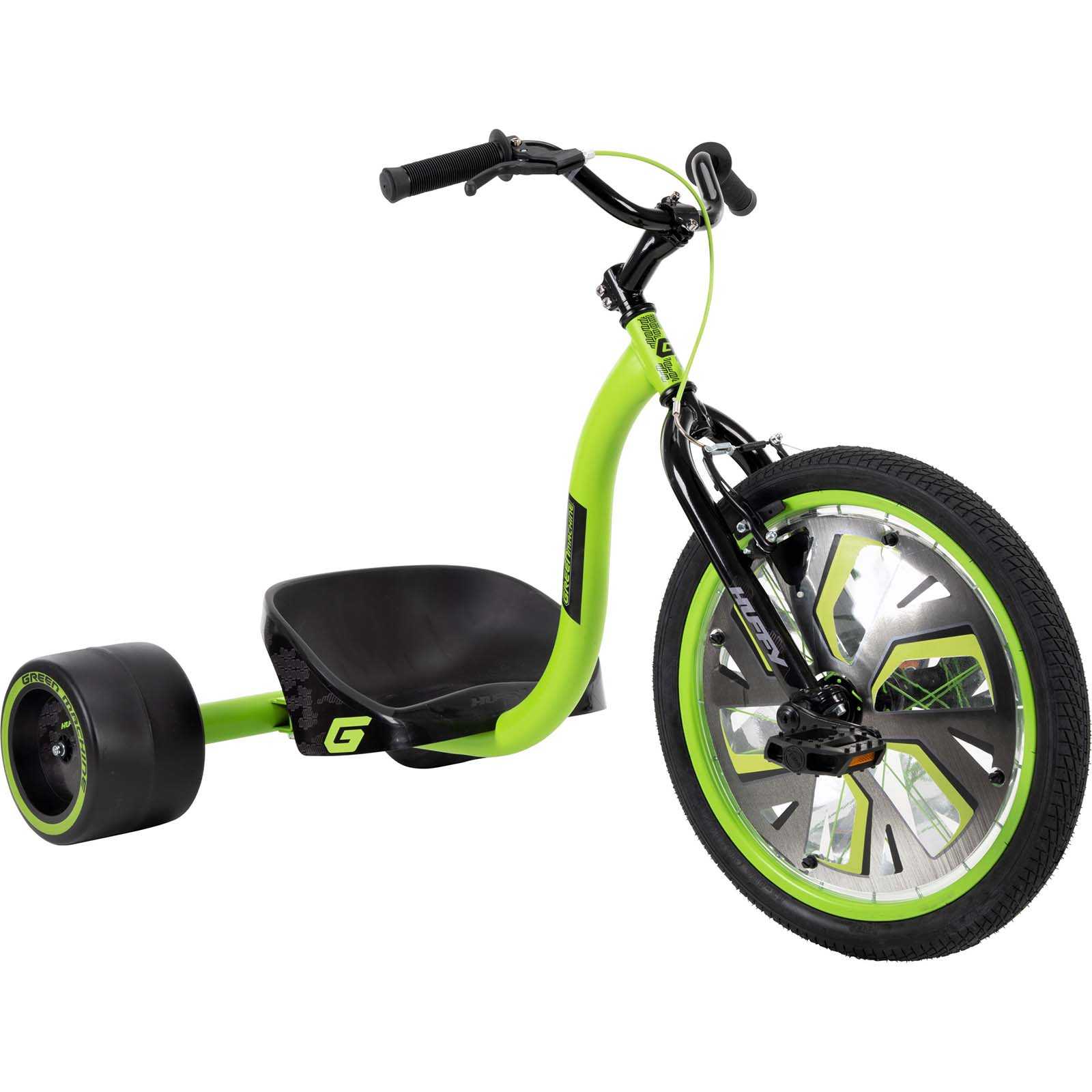 Huffy Green Machine Slider Trike - Black/Lime | SkateHut