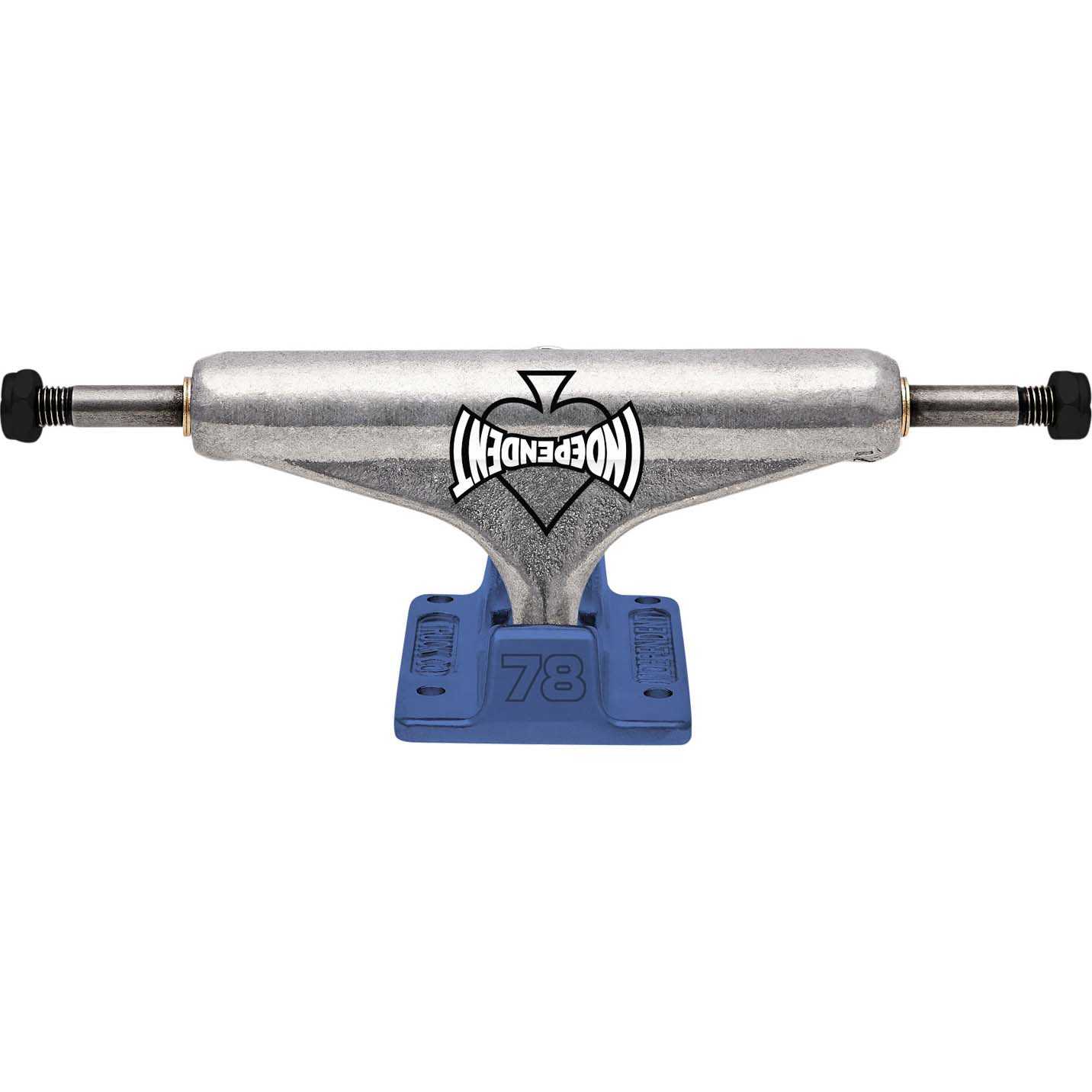 Independent Stage 11 Can't Be Beat Skateboard Trucks - Silver/Blue