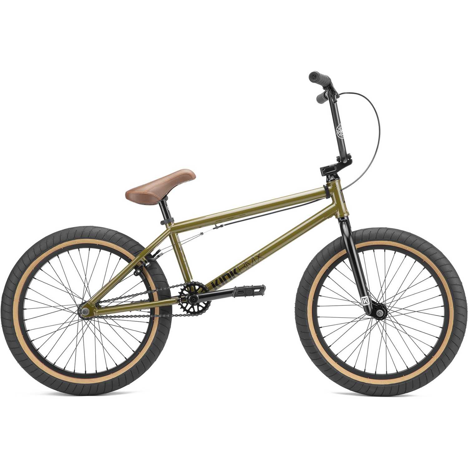 Kink Gap XL 21'' 2022 Complete BMX - Gloss Woodsmen Green | SkateHut