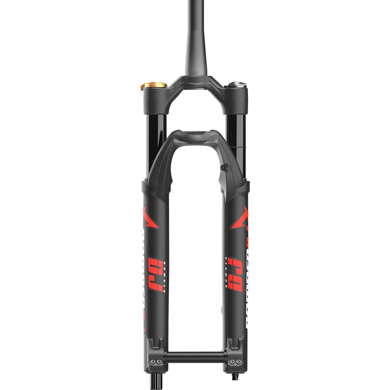 Marzocchi Bomber DJ Grip Tapered Forks - Matte Black 26'' Wheel