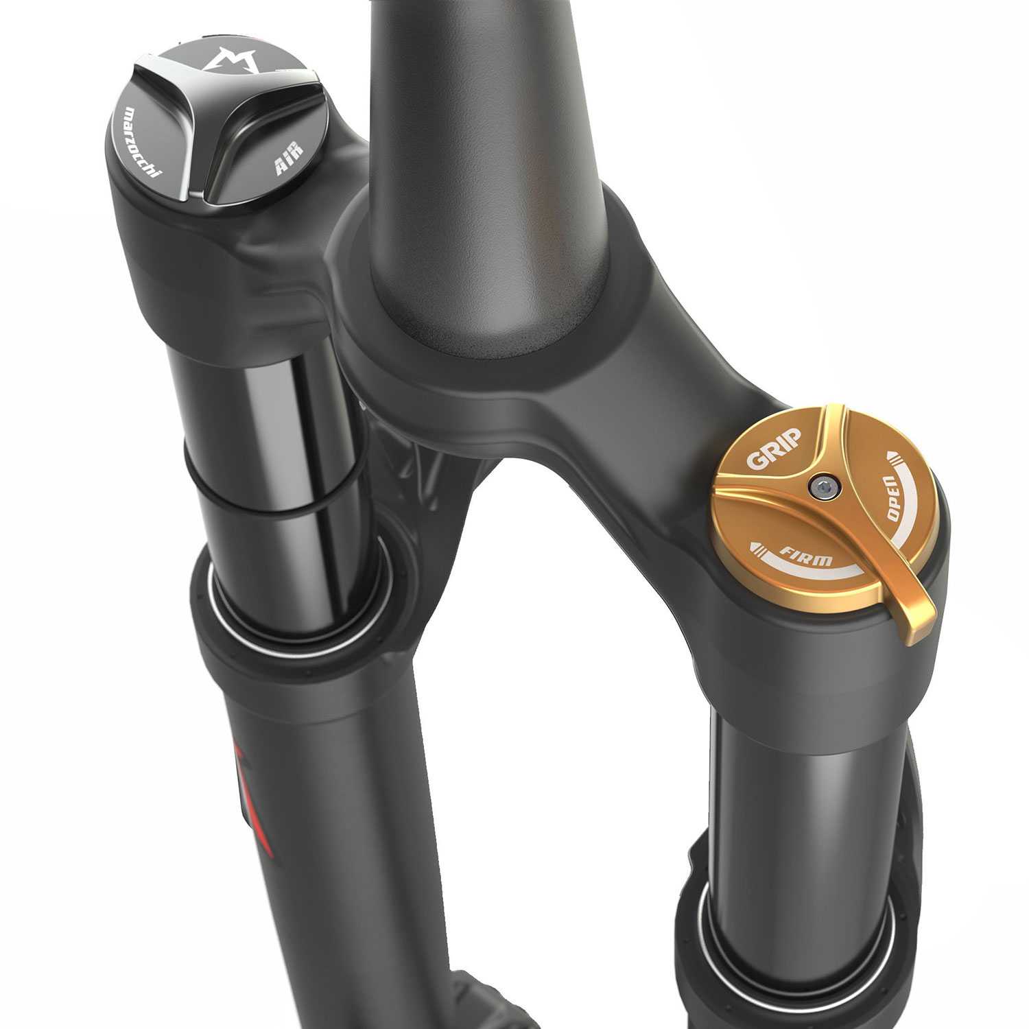 Marzocchi Bomber DJ Grip Tapered Forks - Matte Black 26'' Wheel