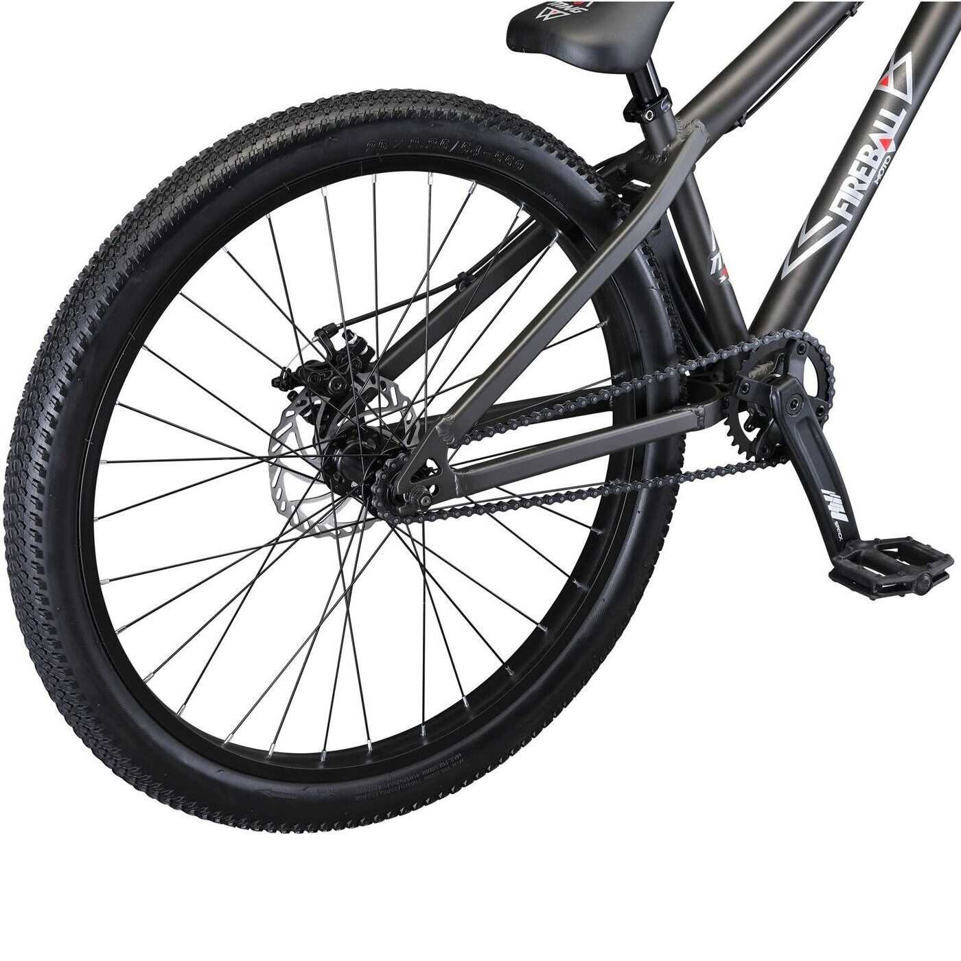 Mongoose 26 U Fireball Moto SS Dirt Jump Bike Grey SkateHut