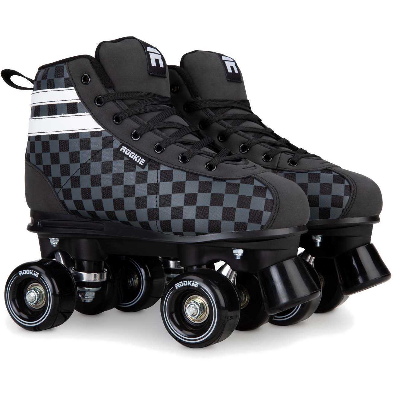 Patins à Roulettes Rookie Magic Damier Noir/gris - Taille UK 2 (junior) - Occasion