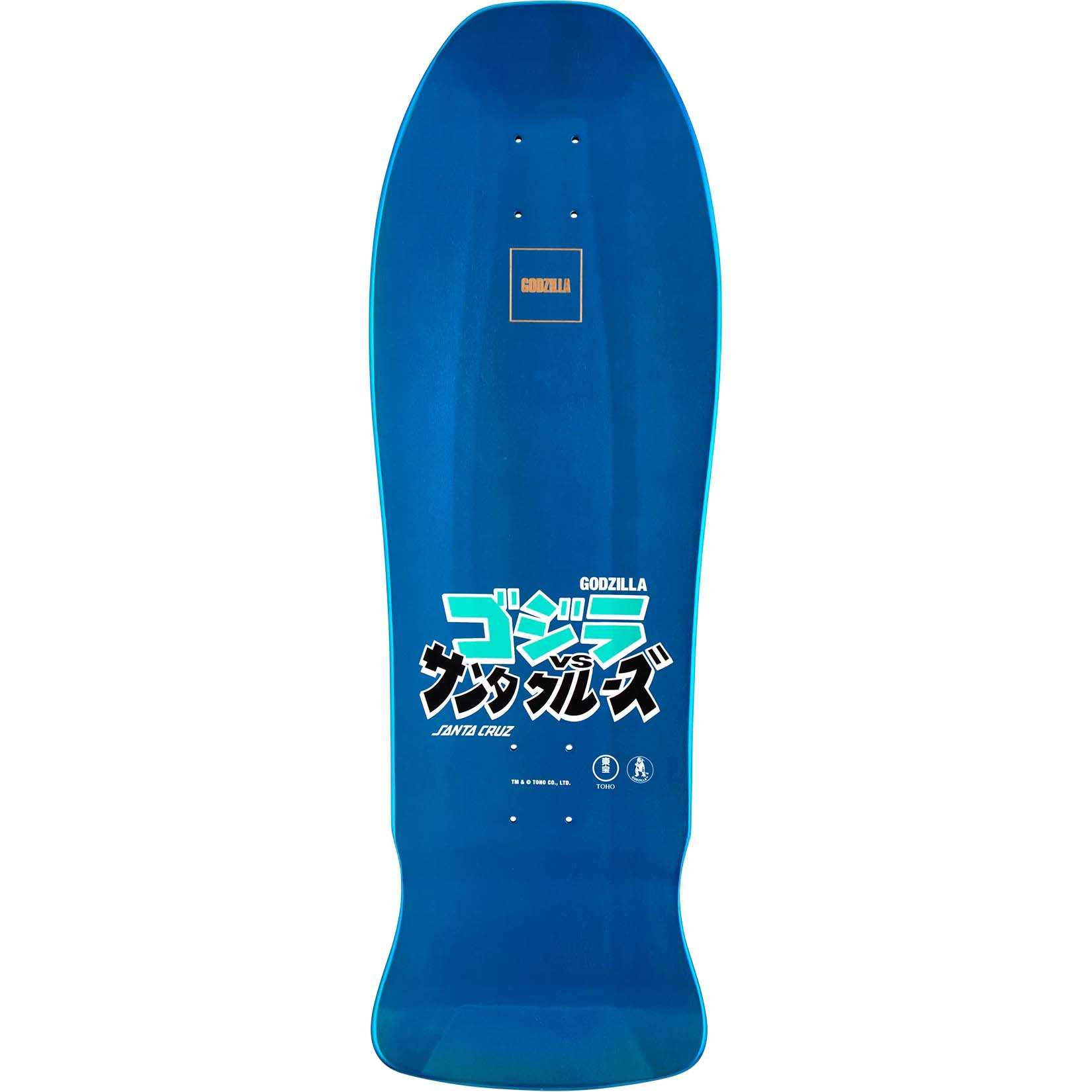 Santa Cruz x Godzilla Skateboard Deck - Kaiju Roskopp 10.125