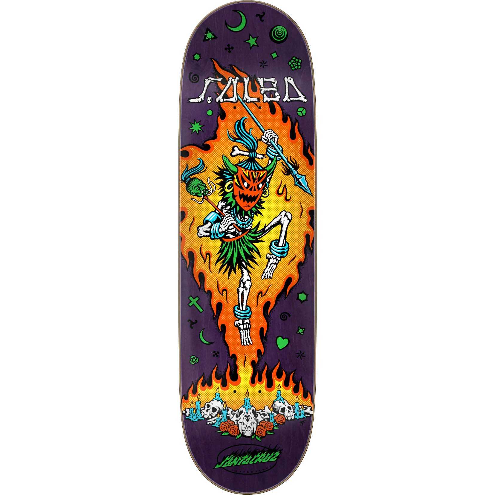 【再値下げ／新品未使用】SANTACRUZ boards 149cm Santa Cruz VX Resurrection Skateboard Deck - Salba 8.8