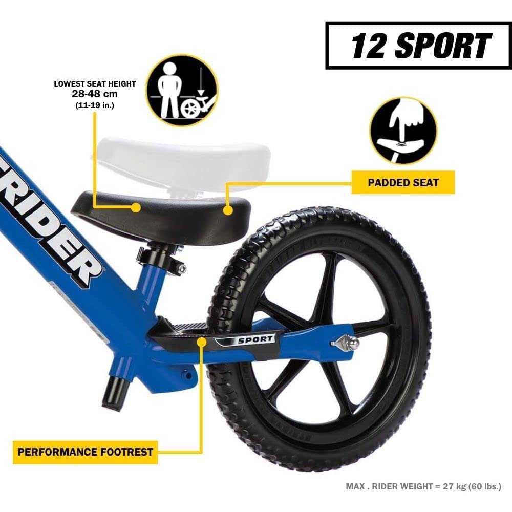 Strider 12 Sport Balance Bike - Green | SkateHut
