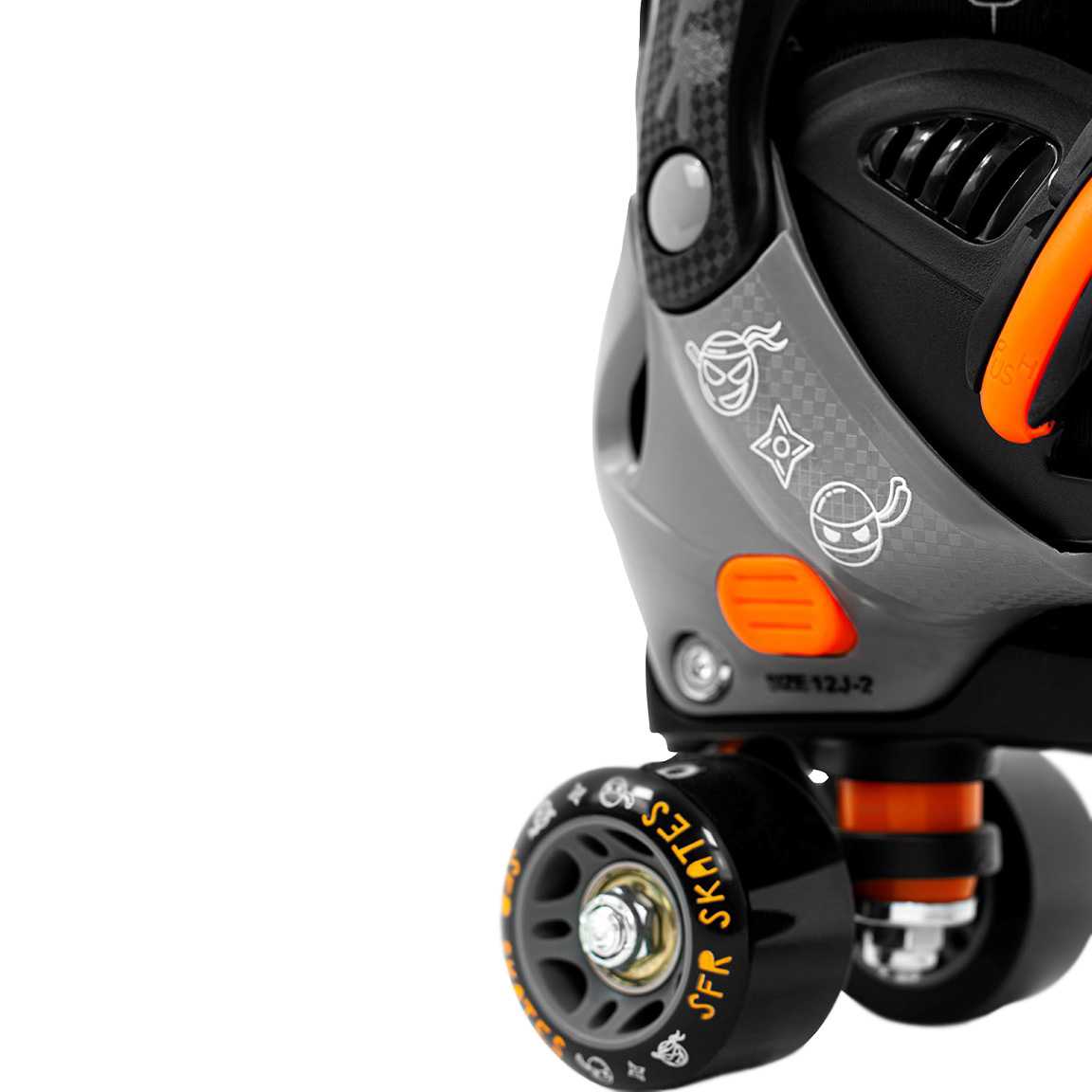SFR Storm V Adjustable Roller Skates - Ninja | SkateHut