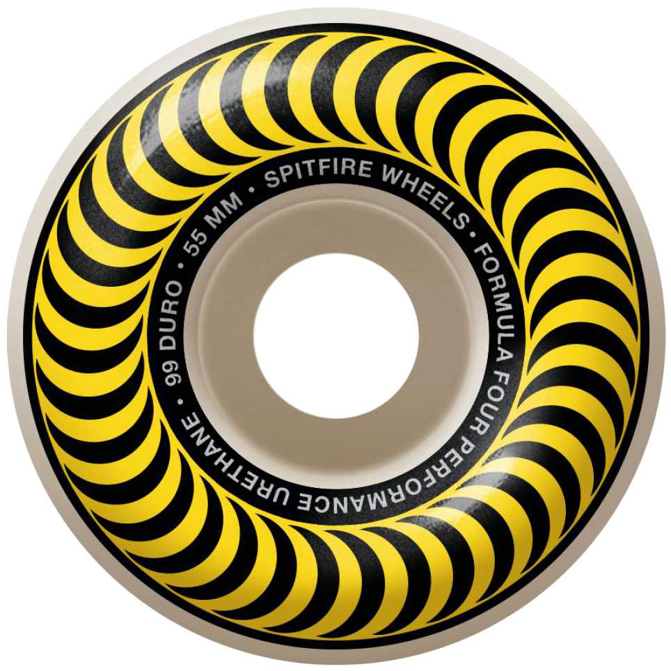 Spitfire フォーマル4 OG CLASSIC 58mm99a Spitfire Formula Four OG Classic 99a Skateboard Wheels - Natural