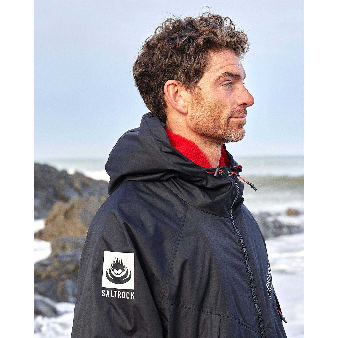 Saltrock Recycled Four Seasons Waterproof Changing Robe Black