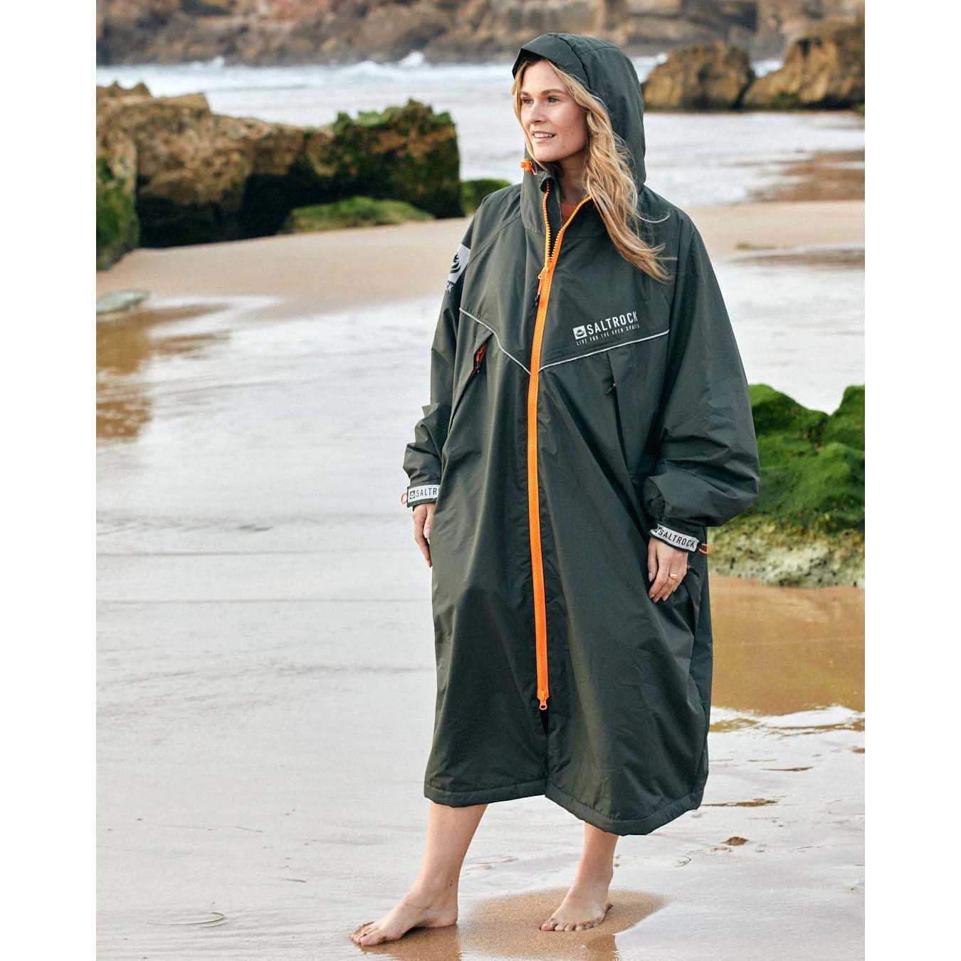 Saltrock Recycled Four Seasons Waterproof Changing Robe - Green