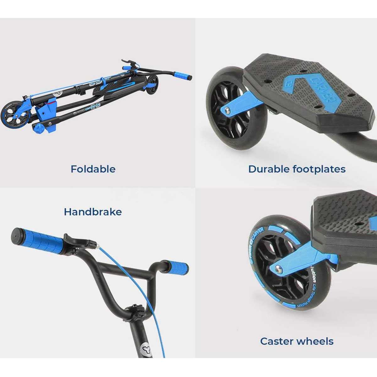 Yvolution Fliker Carver C3 Blue | SkateHut