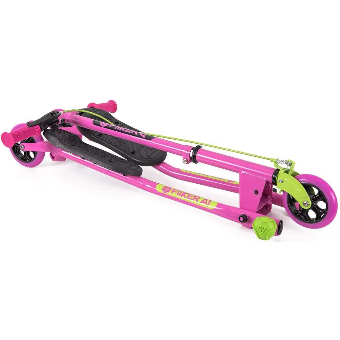 Yvolution Y Fliker A1 Air Scooter - Pink/Green | SkateHut