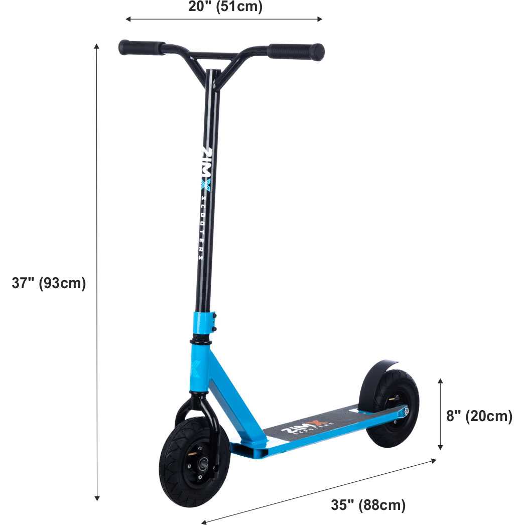 Cosmetic Damage] Zimx ZX Track Kids Dirt Scooter - Blue | SkateHut