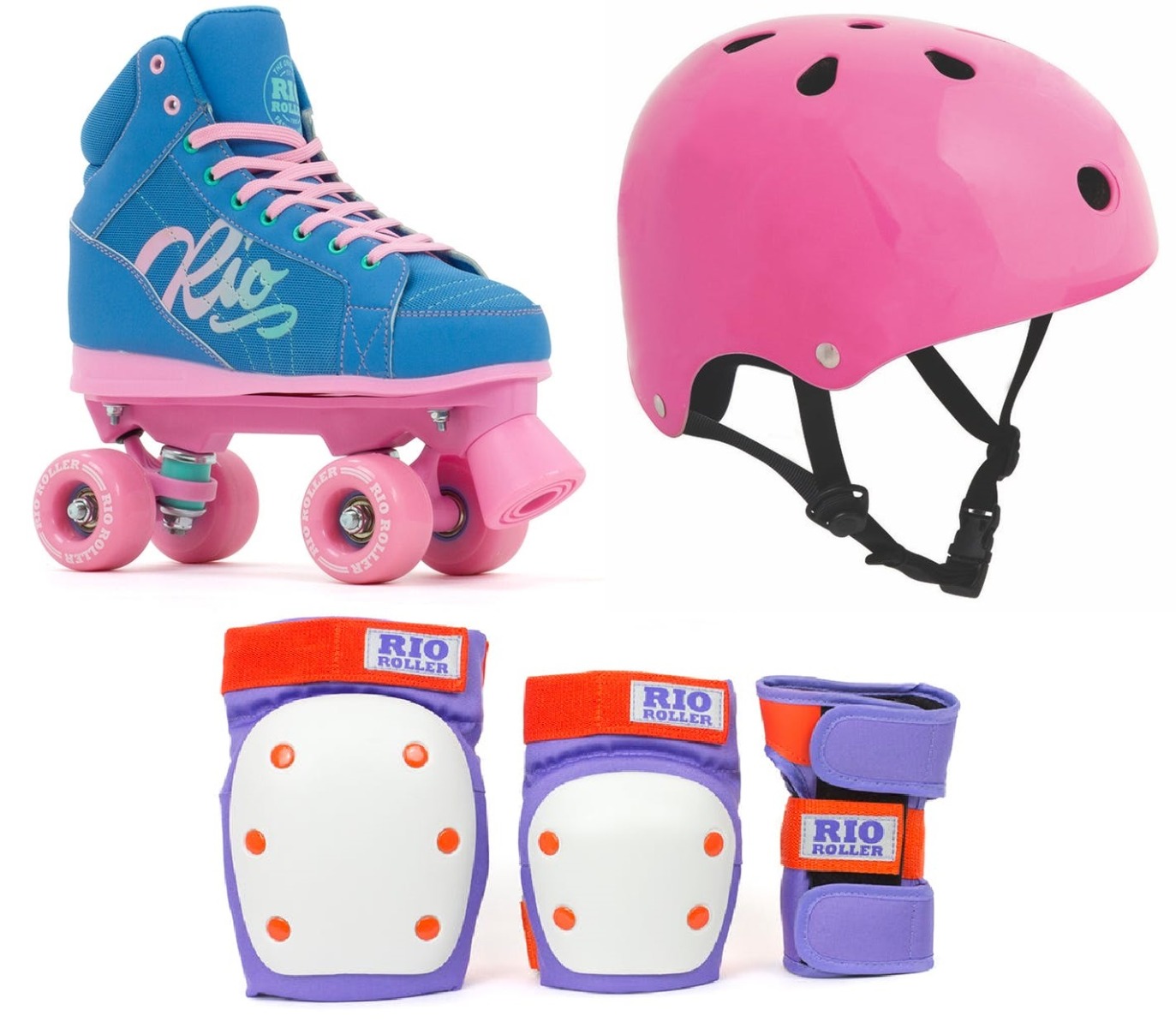 Rio Roller Lumina Quad Roller Skates Bundle