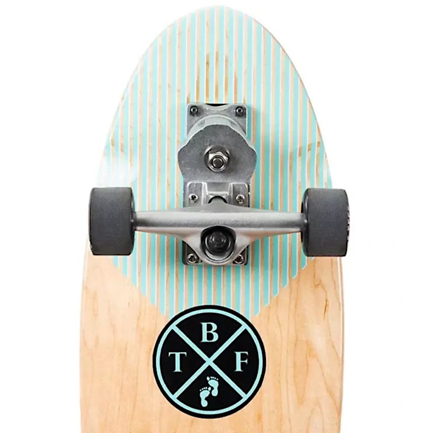 Two bare feet surf skateboard best sale